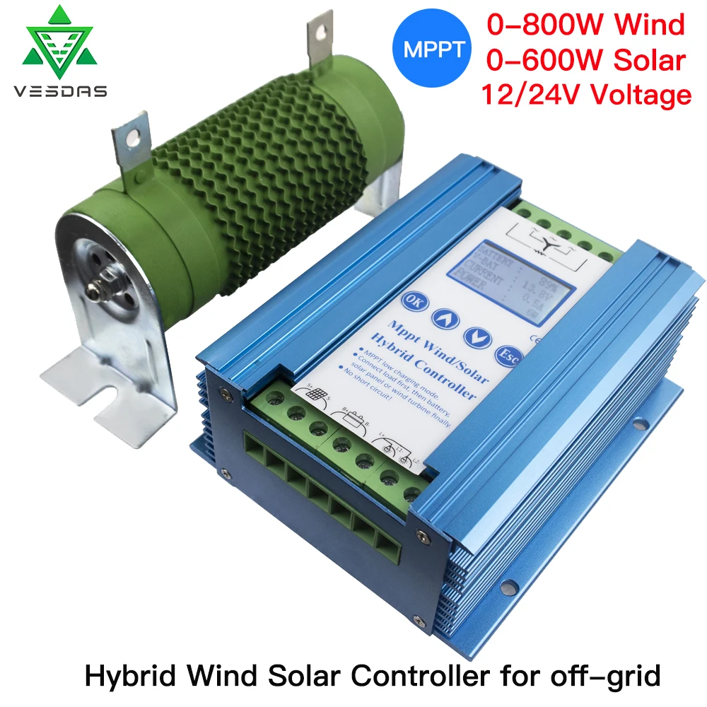 Подходит для работы с литий/свинцово-кислотные батареи 1400W солнечный мррт контроллер ветро-солнечной гибридной бустер 12/24V контроллер с модули выгрузки/загрузки