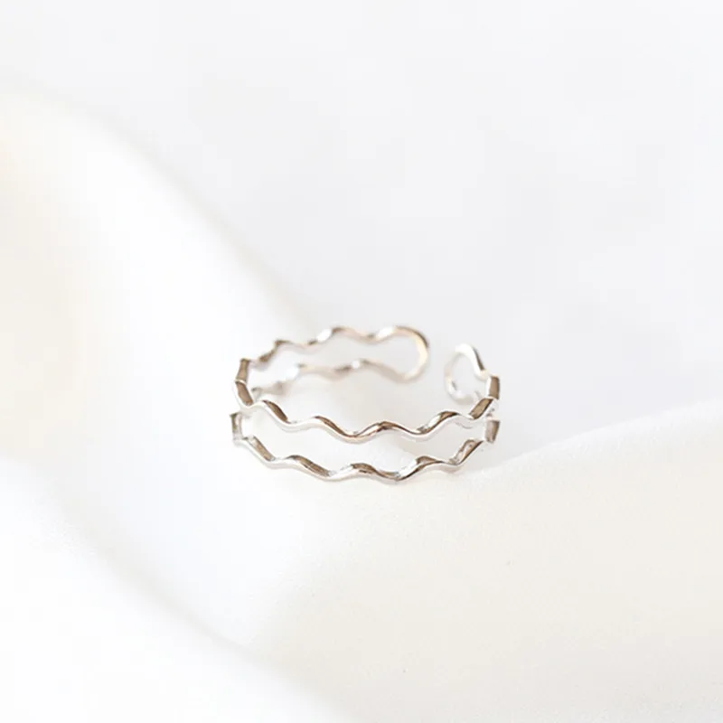 OBEAR серебряное покрытие полые волнистые формы открытые Фотоэлементы для женщин и