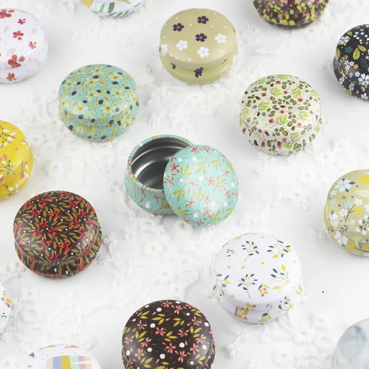 Круглая пустая железная коробка портативная губная помада на молнии крем для