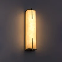 fkl modern copper wall lamp marble texture lampshade light luxury living room background wall lamp bedroom bedside aisle lamps
