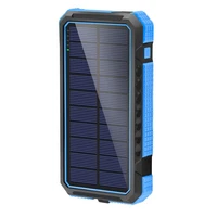 solar power bank 80000mah solar charger dual usb and tpyc c port external charger power bank for android lphone