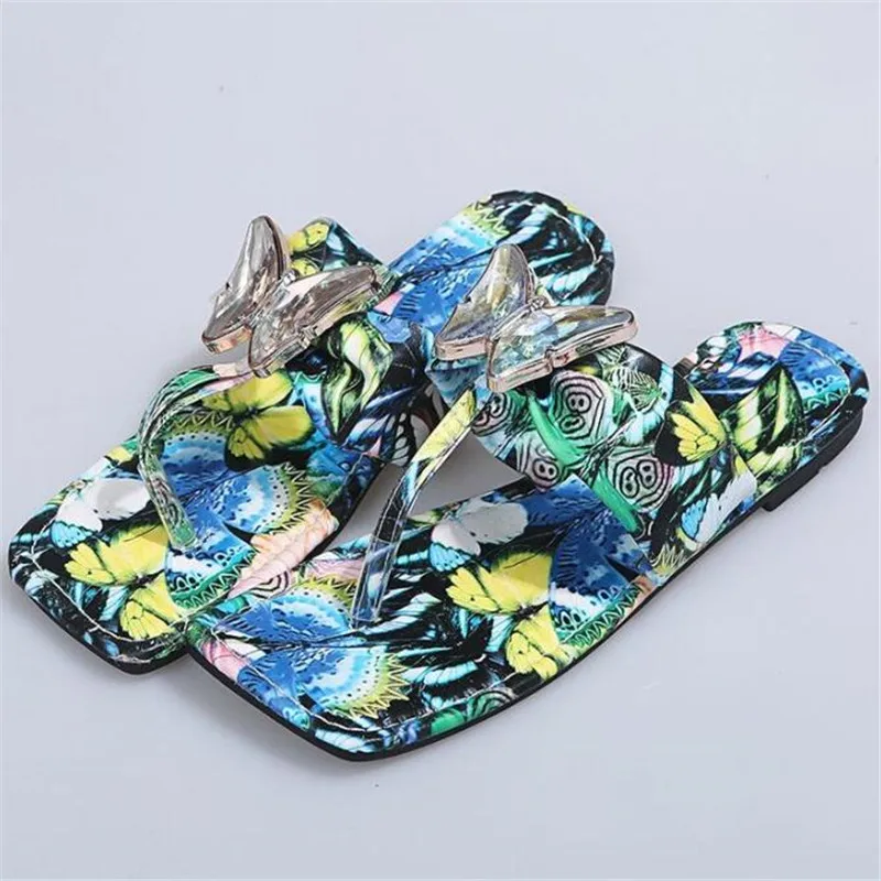 

Printed womens slippers 2021 summer new women's shoes fashion platform slides women sandals breathable casual large size slipper