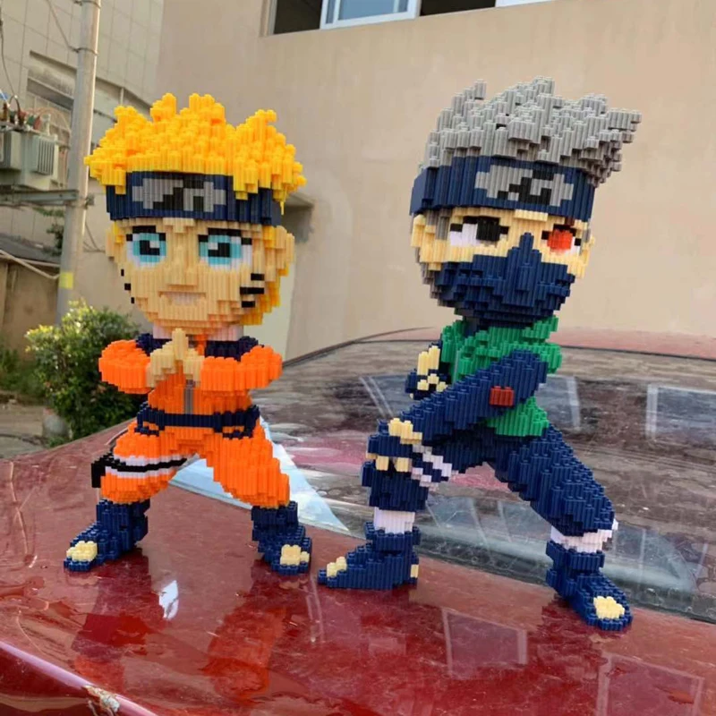 5300 шт DIY аниме Наруто Хокаге Uzumaki ниндзя 3D модель Микро Мини Строительные блоки