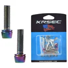 Красочные Титановые шурупы для горного и шоссейного велосипеда, руль велосипеда, гарнитура, радужные болты M5 * 18 мм