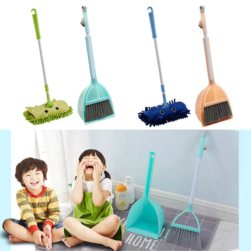 

Simulation Play House Broom Mop Set Kindergarten Toys Baby Pretend Role Sweeping Game Cleaning Children Preschool Education Toy