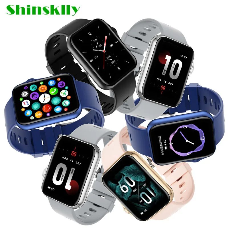 Мужские и женские умные часы с большим сенсорным HD экраном 1 6 дюйма Bluetooth