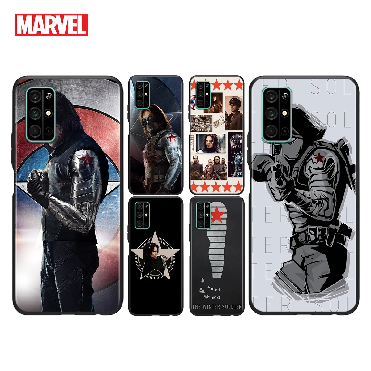 

Silicone Cover Marvel Winter Soldier White Wolf For Honor V30 View 20 V20 30i 30S 30 20S 20E 20i 20 Lite Pro Plus Phone Case