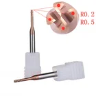 Круглые концевые фрезы 1- 4 мм, удлиняющие глубокие угловые фрезы raduis, сферические концевые фрезы R0.1R0.2R0.5, покрытие