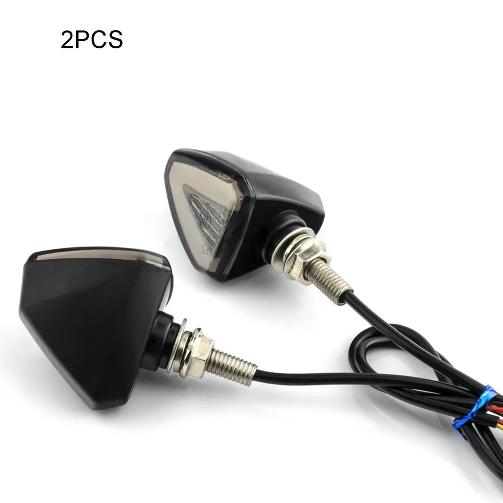 

2 шт. Универсальный мотоцикл светодиодный поворотники мигалка указатель поворота светильник двухцветная вспышка светильник мигалка стоп с...