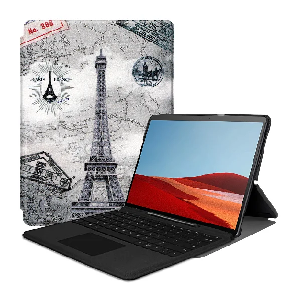 FGTT Чехол для планшета для microsoft Surface Pro X ультратонкий кожаный чехол-подставка для surface Pro X 13 дюймов - Цвет: FGTT