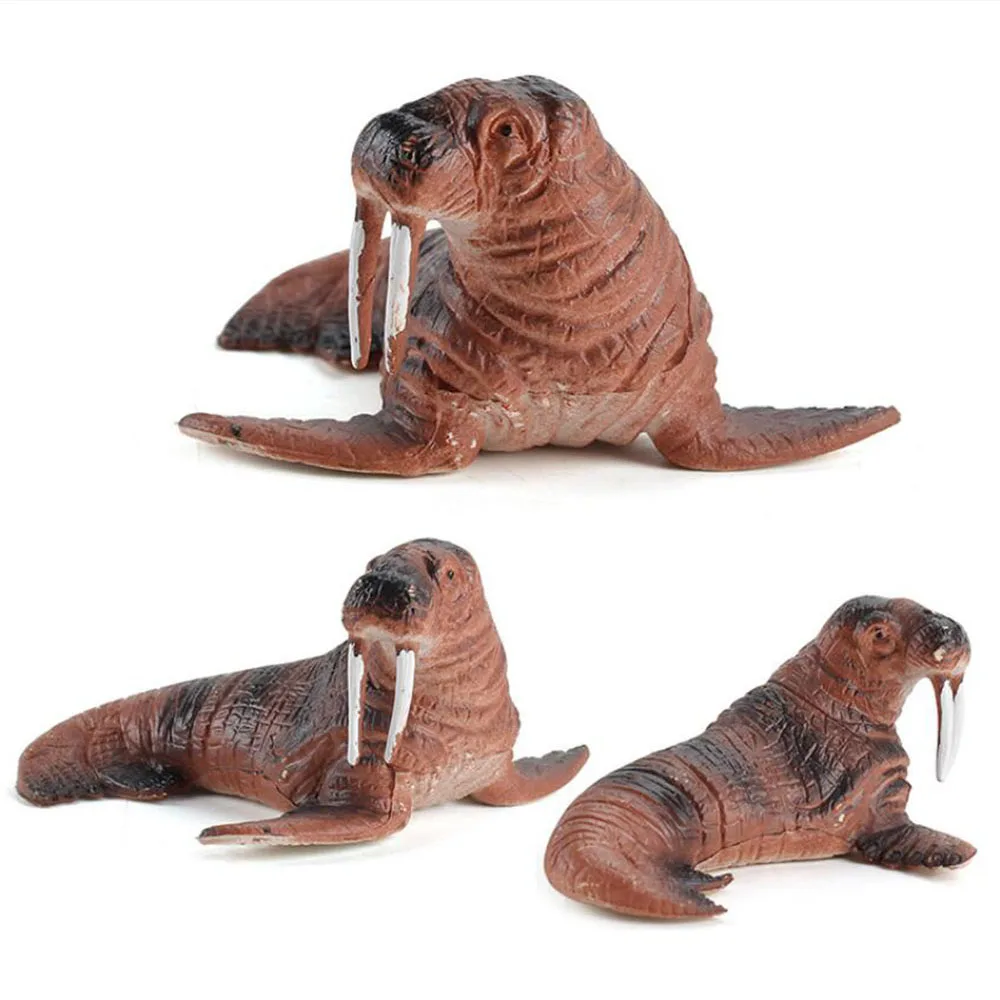 

12PCS/Set Simulation Marine Animal Model Figure Girls Boys Toys Penguin Dolphin Shark Ornaments Kids Toy Learning Education Gift