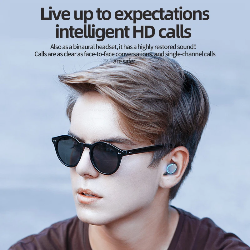 Наушники TWS Наушники Беспроводные Bluetooth 5,0 гарнитура вкладыши Hands Free Bluetooth телефон наушники для телефона