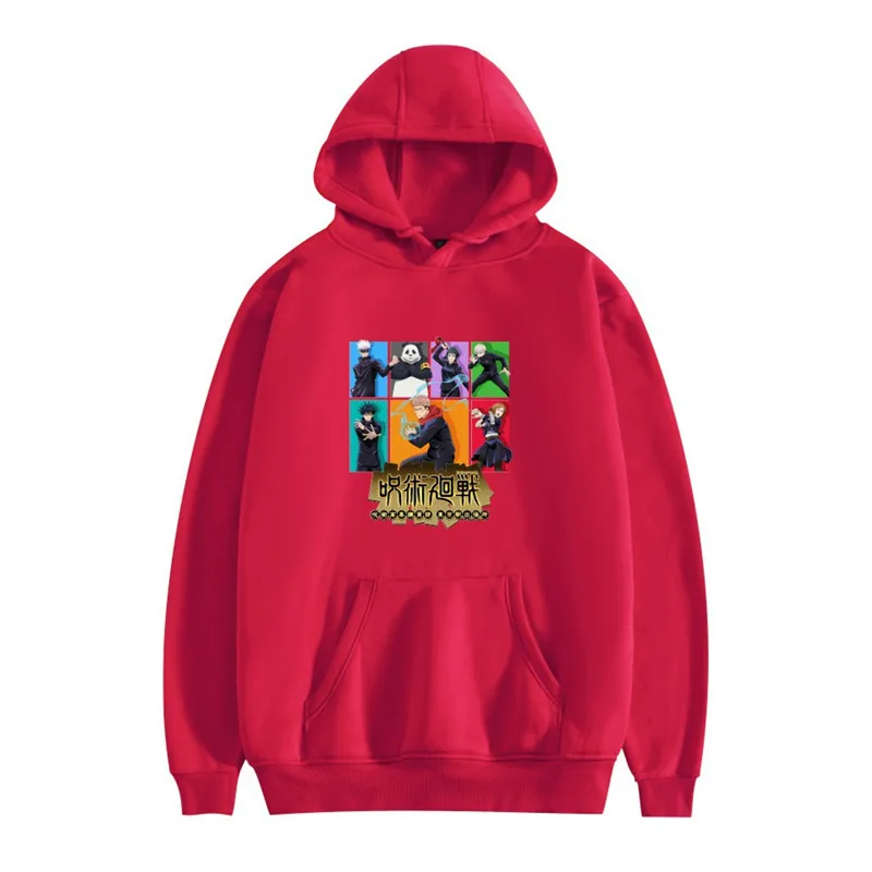 

New Jujutsu Kaisen Anime Aesthetic Ulzzang Clothes Hoodie Long Sleeve Sweatshirt Women Winter Vintage Hip Hop Casual Streetwear
