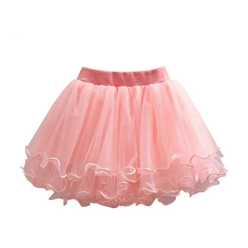 Новые юбки пачки для девочек Детские вечерние американки танцев фатиновая юбка с
