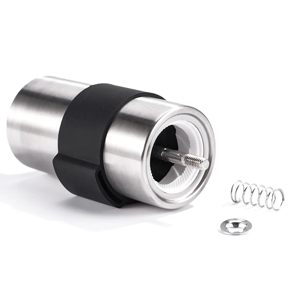 

Manual Ceramic Coffee Grinder Stainless Steel Adjustable Coffee Bean Mill With Rubber Loop Ring Easy to Clean Kitchen Tools