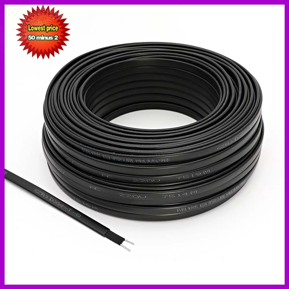 

Self Regulating Heating Cable Water Pipe Freeze Protection 20W/m Defrost Snow Melting Wires