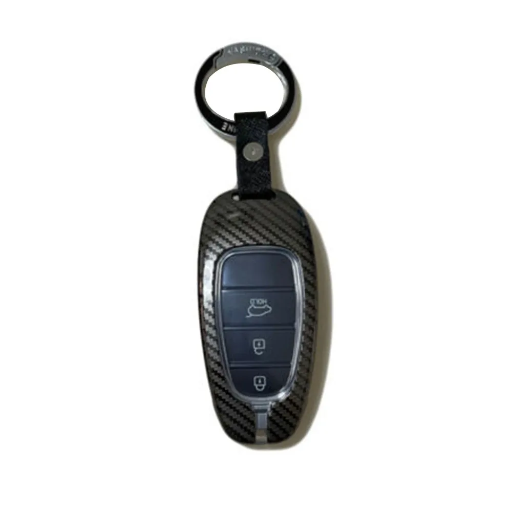 

Smart Car Key Carbon Look Alloy Remote Case Cover For Hyundai Tucson IV NX4 2021- 2022 Trunk Lids & Parts