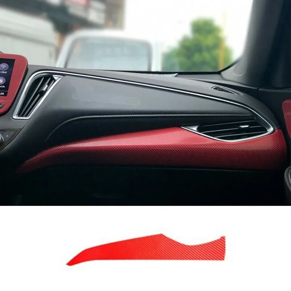 

29PCS/Set Car Trim Sticker Carbon Fiber Decor Interior Red Durable New