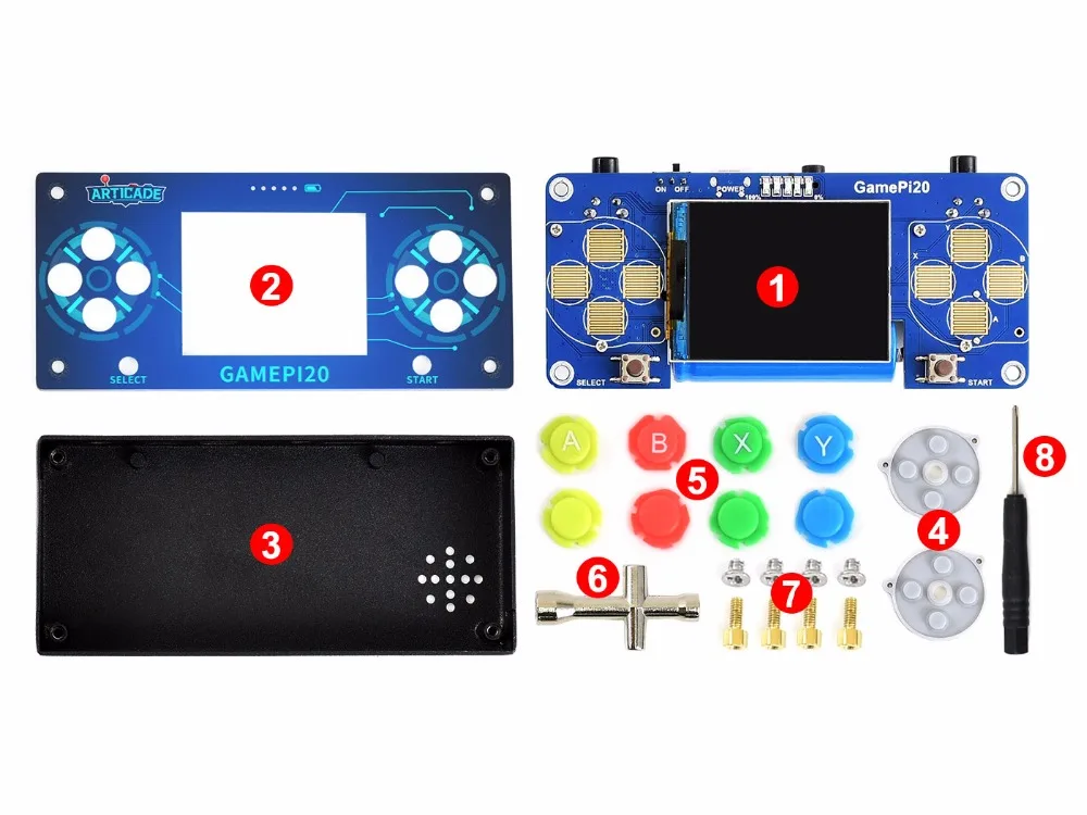 GamePi20 Acce специально для Raspberry Pi Zero/Zero W/Zero WH портативная игровая консоль пакет маленькая и мощная игра в любое время