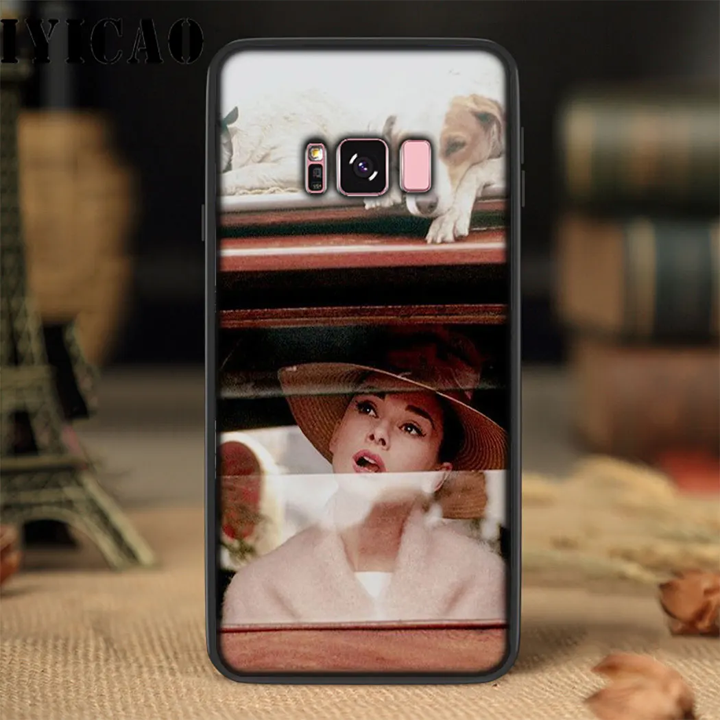 IYICAO Одри Хепберн Мягкий силиконовый чехол для Samsung Galaxy S6 S7 Edge S8 S9 S10 Plus S10e Note 8 9 J6 |