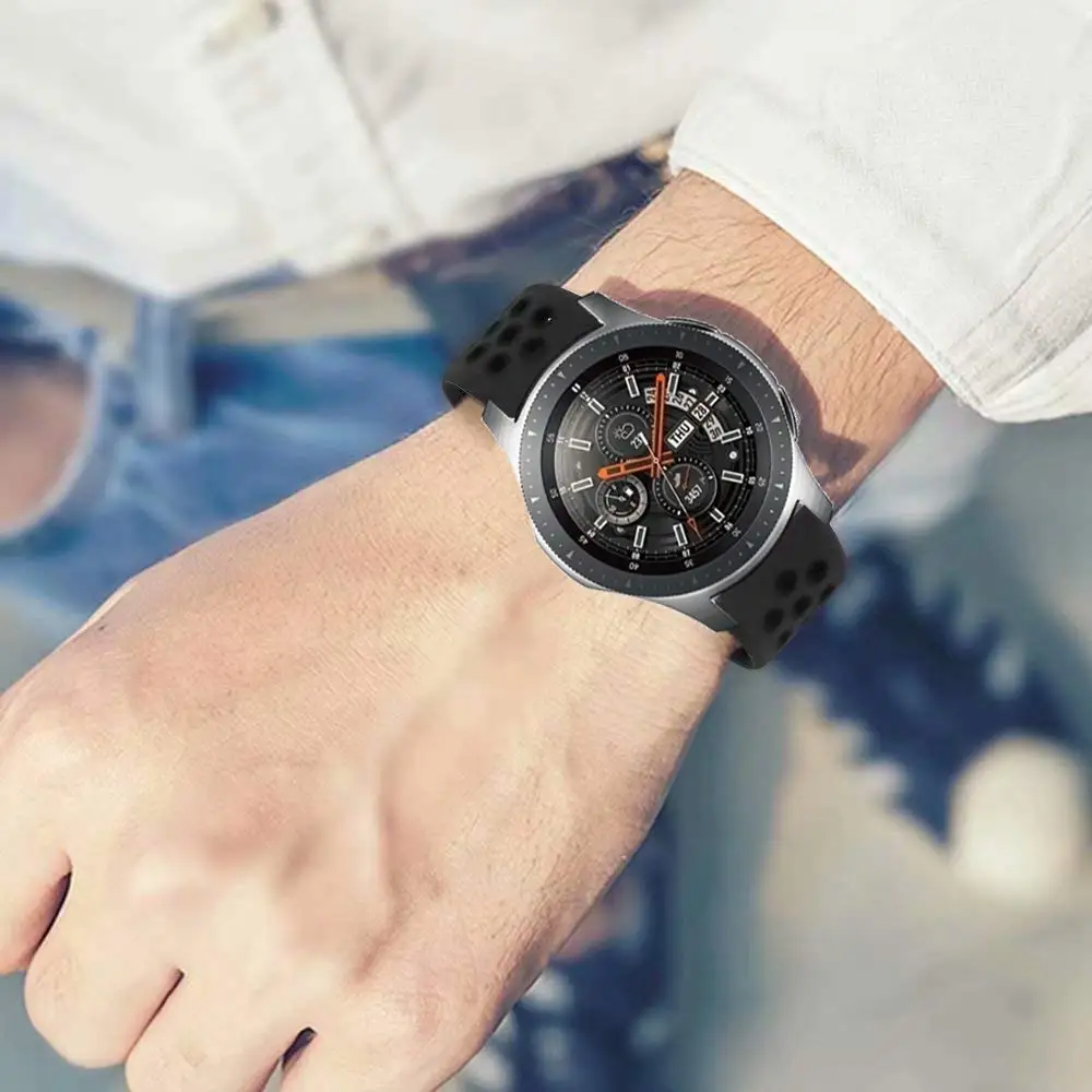 22 мм 20 мм ремешок для часов samsung band galaxy watch active 46 мм gear S3 frontier 42 мм huawei watch gt ремешок силиконовый ремешок для часов