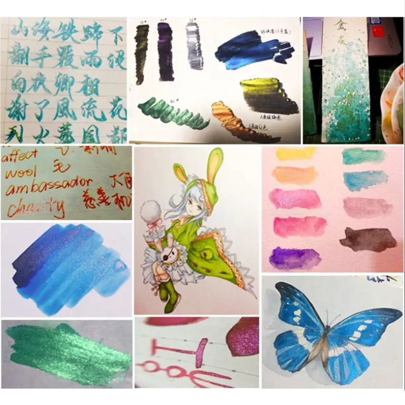 

30 Цвета пудра с эффектом блеска DIY ручной работы эпоксидной смолы, краситель пигмент косметические товары AXYD