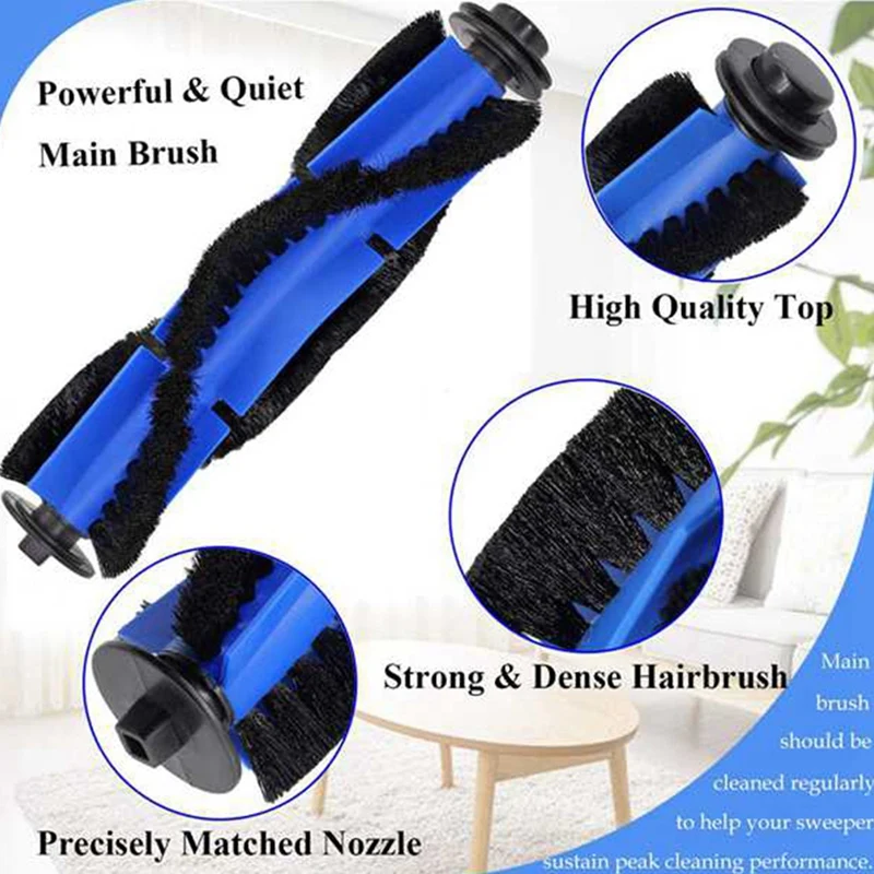 

SANQ Vacuum Accessories Filters Brushes Replacement Kit Compatible for Eufy Robovac 11S 30 30C 15C 12