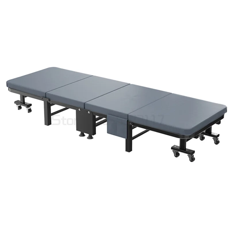

Folding bed lunch break nap bed temporary portable recliner simple escort four fold household bed