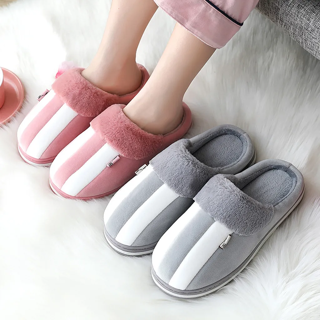 2020 г. зимние домашние Тапочки женские и мужские мягкие теплые домашняя обувь на