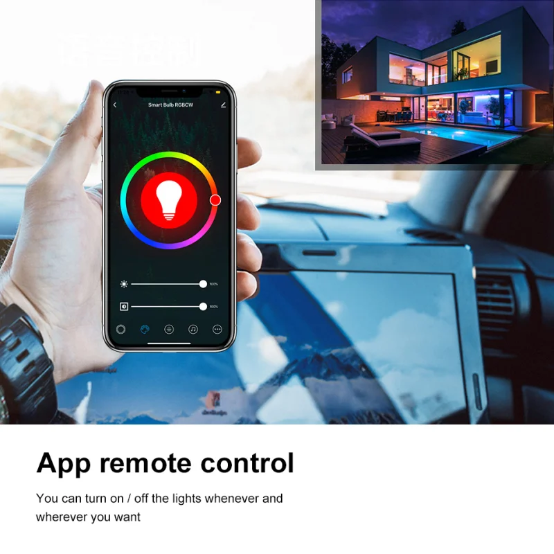 Умный светодиодный светильник ZigBee 3 0 с регулировкой яркости RGB унитаз потолочный