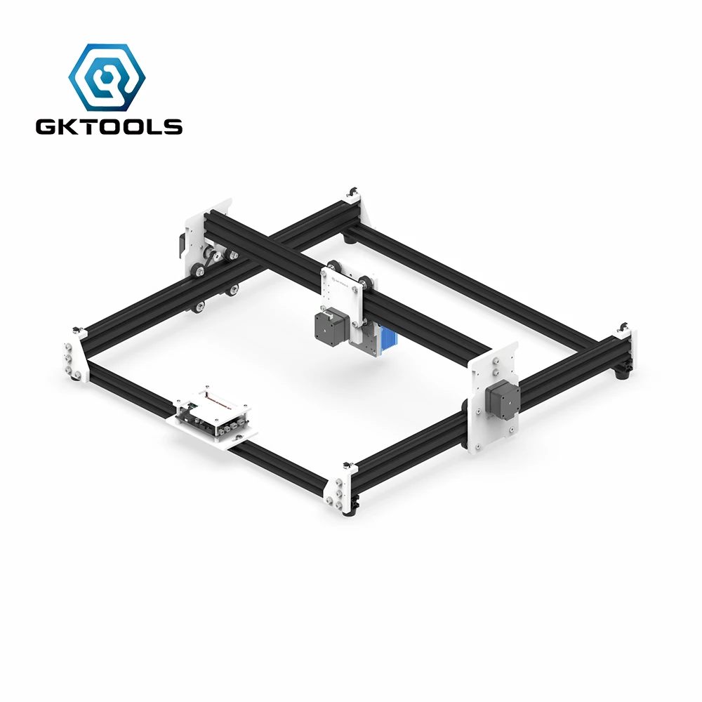 GKTOOLS 45*45 см 7500 МВт деревянный лазерный гравер резак гравировка DIY машина мини ЧПУ принтер ШИМ, Benbox GRBL EleksMaker