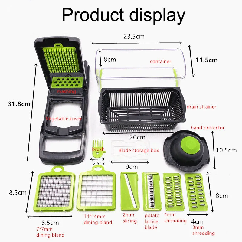 

Multifunctional Vegetable Slicer Cutter Kitchen Accessories Papaya Cutter Fruit Peeler Potato Carrot Shaver Slicer Driver tools