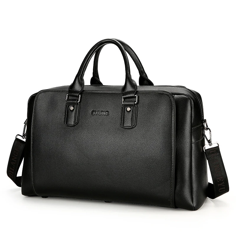 Новые модные Дорожные Сумки из искусственной кожи деловая мужская сумка для