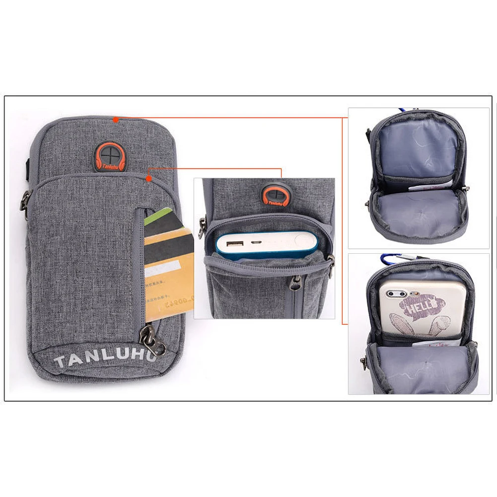 Держатель для телефона бега паспорта путешествий кошелек сумка пояс хранения