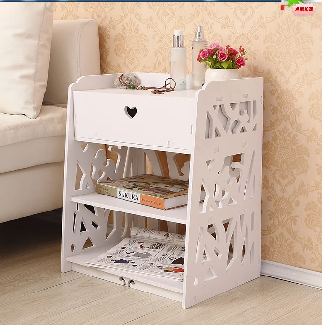 Простая прикроватная тумбочка в европейском стиле простая современная мини