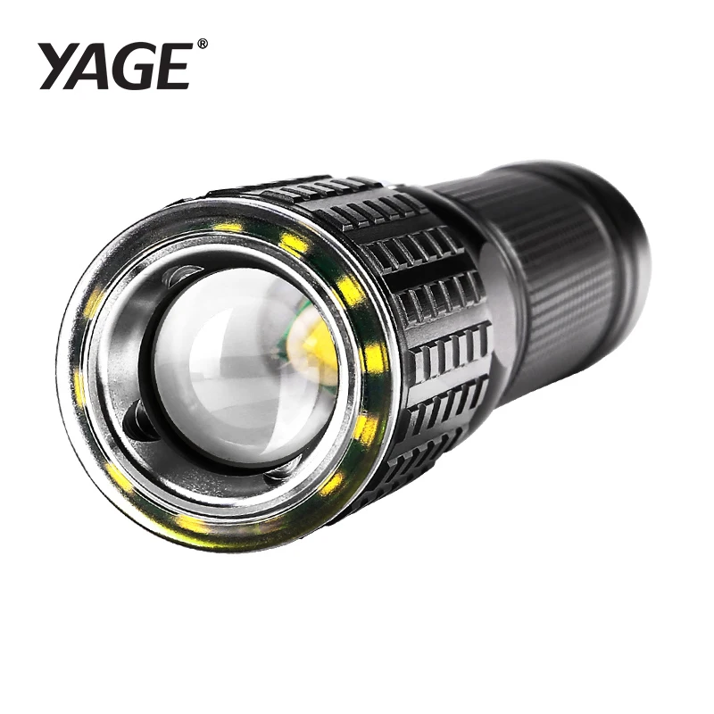 Мощный светодиодный фонарь YAGE xml t6 18650 перезаряжаемый телескопический