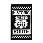 Флаг для деокритации Yehoy 90*150 см, исторический запад США route 66