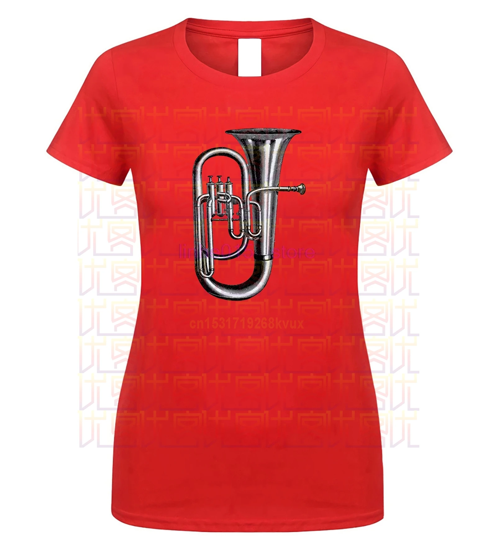 Винтажная футболка с трубой саксором латунным духовым инструментом ретро-эскиз