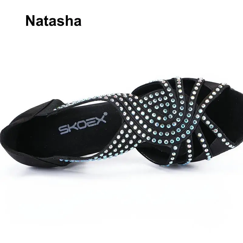 Na-tasha high-heeled shoes practice show Latin with diamonds | Спорт и развлечения