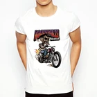 Мужские футболки с коротким рукавом Rockabilly, футболка с изображением скелета для езды на мотоцикле, забавный дизайн, Футболка Harajuku, одежда для женщин
