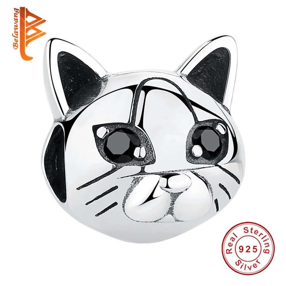 Оптовая продажа Милое платье для питомца кота Подвески 925 стерлингового серебра