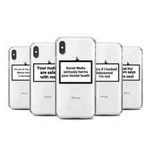 Модный чехол для телефона с надписью IPhone 6s 7 8 11 12 Plus Pro Mini X XS MAX XR SE