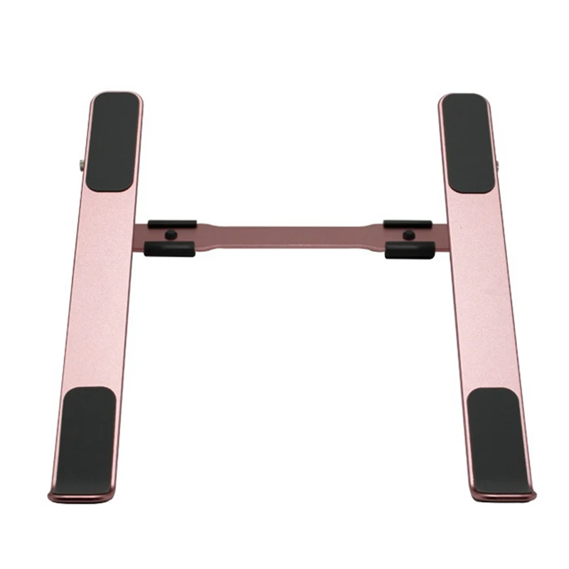 

Подставка для ноутбука, регулируемая, портативная складная подставка, Алюминиевая Подставка для ноутбука 11-17,3 дюймов (розовое золото)