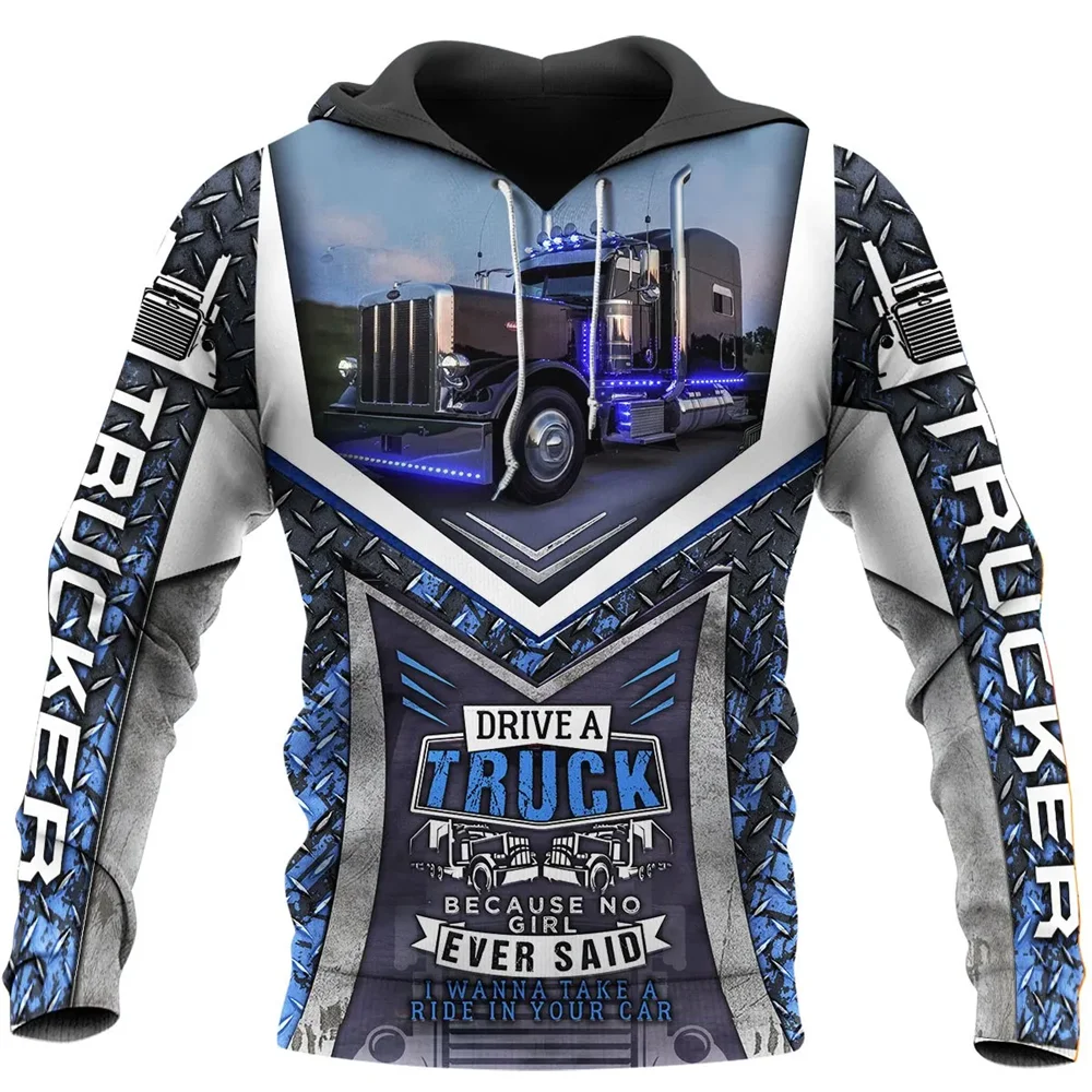 

CLOOCL Brand Hoodie Truck Driver 3D All Over Print Men Hoodie Harajuku Streetwear Unisex Casual Jacket Pullover Sudadera Hombre