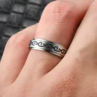 Кольцо-Спиннер для мужчин и женщин, из нержавеющей стали