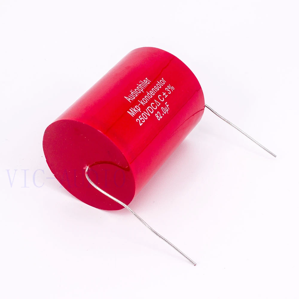 Конденсатор Audiophiler Mkp конденсатор с алюминиевой крышкой 82 мкФ 250V DC 3% HI-FI Лихорадка