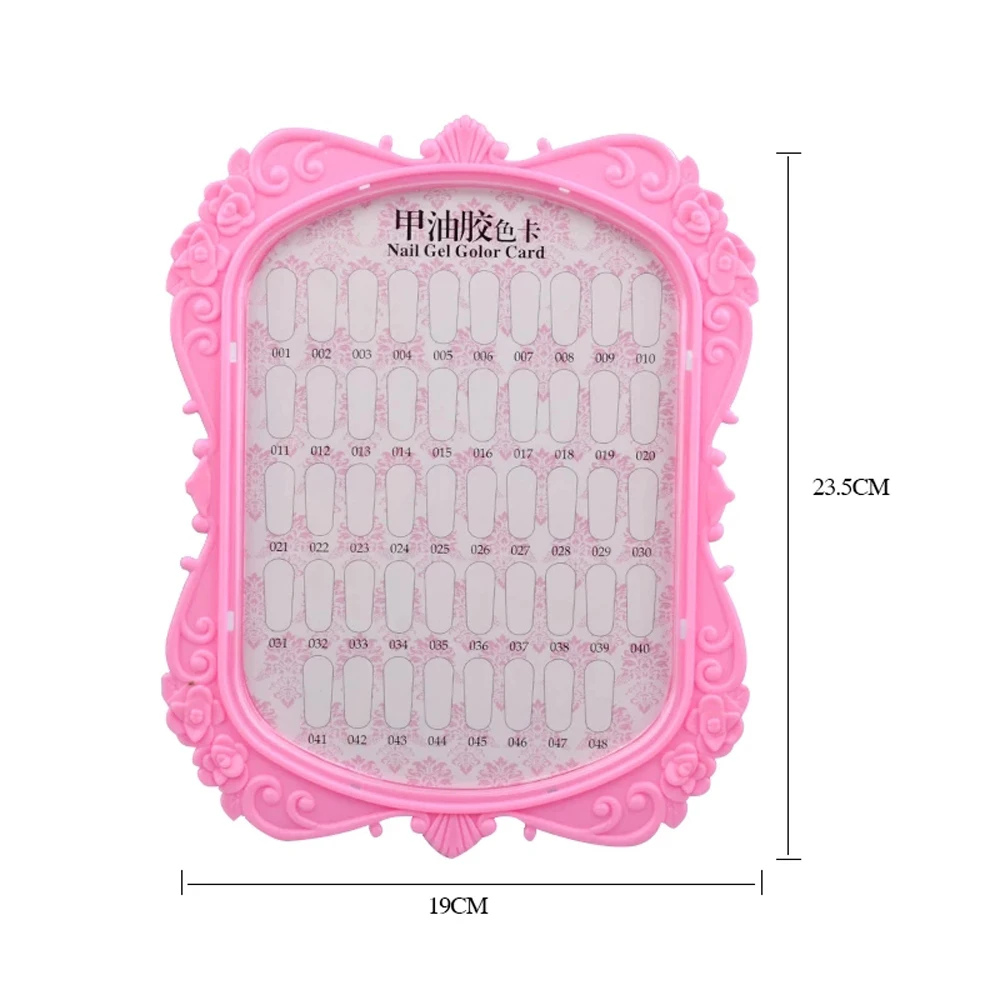 

Professional Model Nail Polish Color Display Box Dedicated 48 Color Card Oil Painting Dustproof Lace Nail Art Decoration Tool