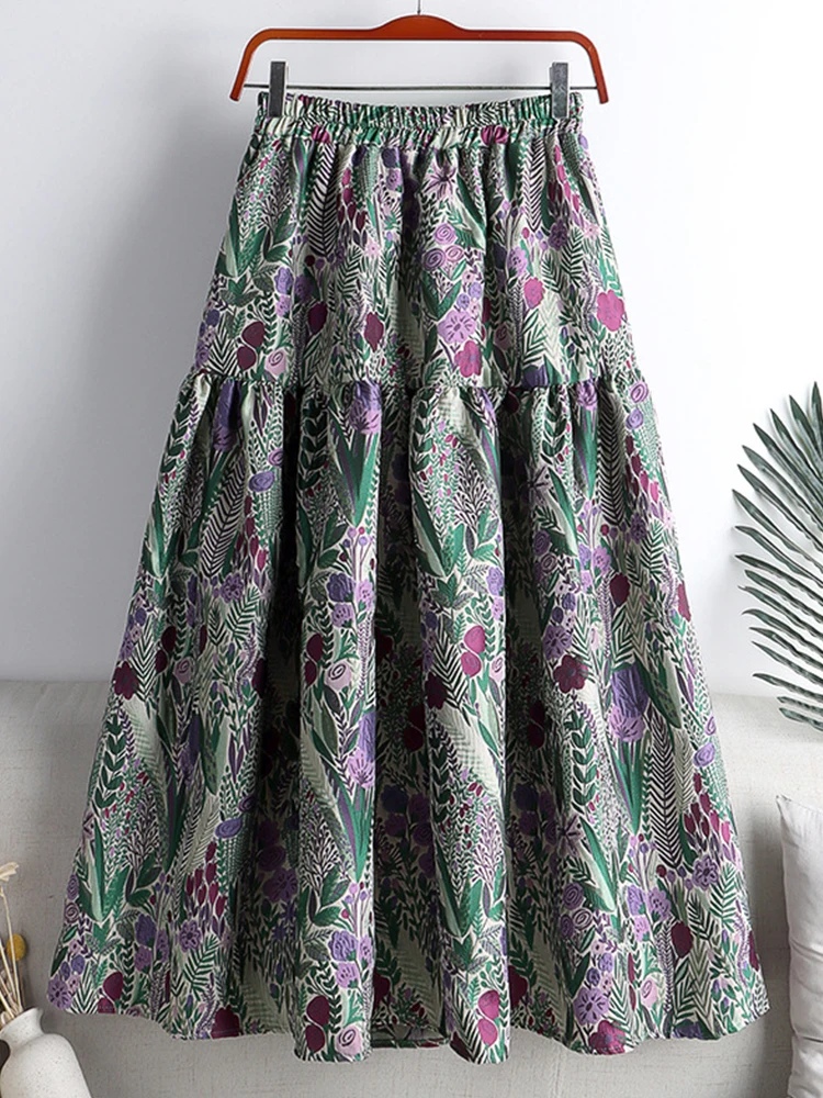 Женская юбка-пачка с цветочной вышивкой трапециевидной формы - купить по