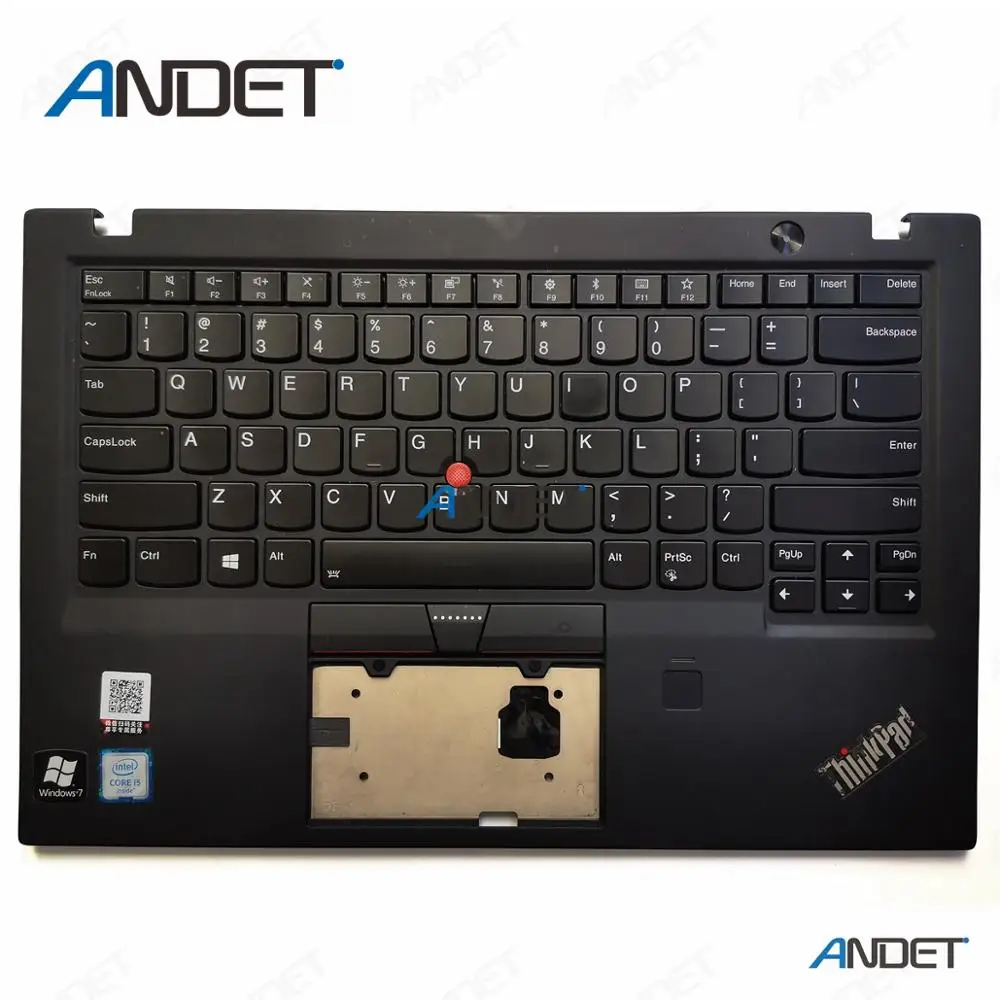 Оригинал для Lenovo ThinkPad X1 Carbon Gen 5th 20HR 20HQ 20K4 20K3 Упор рук верхний корпус + Подсветка