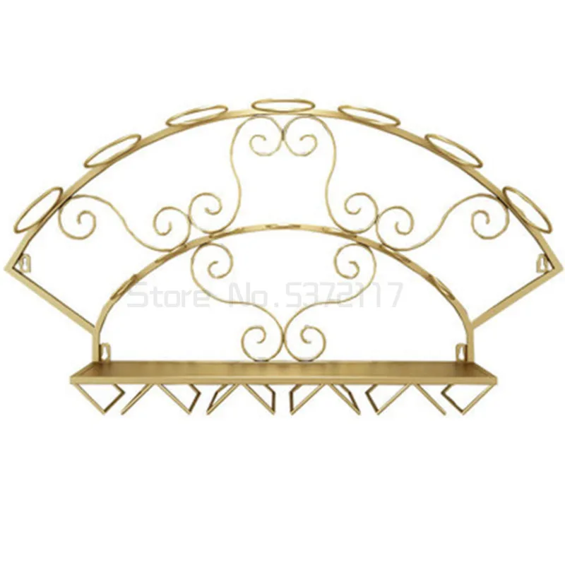 

Винная железная стойка в европейском ретро стиле, настенная креативная простая настенная подвесная Винная стойка, индивидуальный держател...